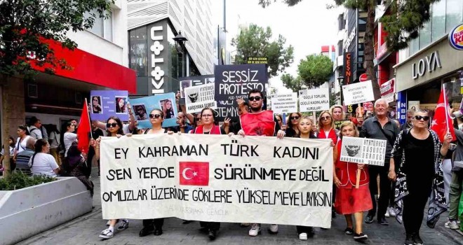 ADD Karşıyaka Şubesi kadına şiddete karşı yürüdü