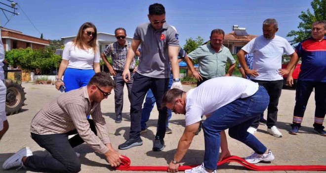 Urla’da ateş savaşçılarına muhtar desteği