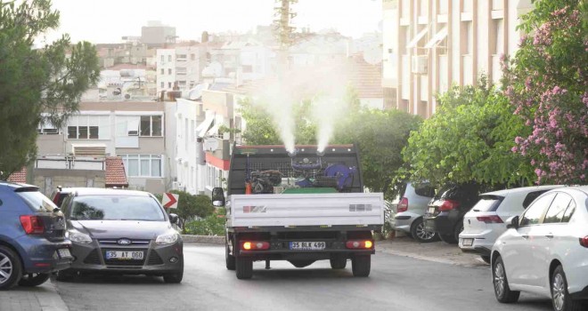 Karabağlar’da mahalle mahalle ilaçlama yapıldı