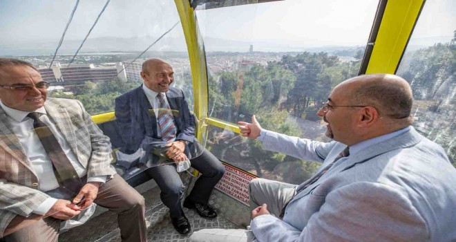 Başkan Soyer yeniden açılan Teleferik tesislerini gezdi