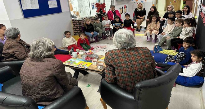 KAR-İŞKAD, huzur evi sakinlerine torun sevdirdi, cilt bakımlarını yaptırdı