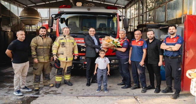 Yiğit’ten ateş savaşçılarına ziyaret