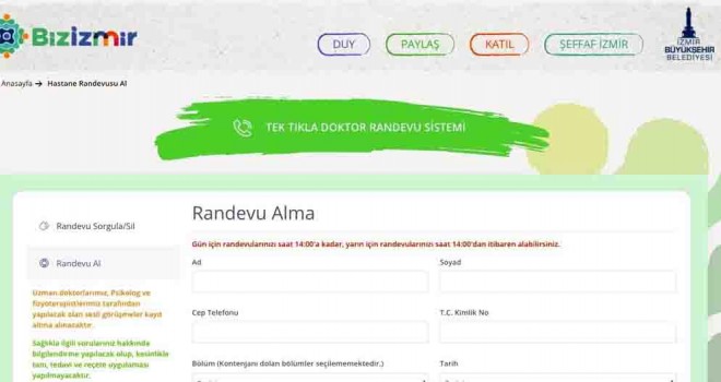 İzmir’de doktor danışma hattı devrede