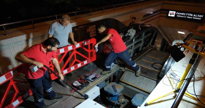 Metronun yürüyen merdivenleri Ekim sonuna hazır olacak