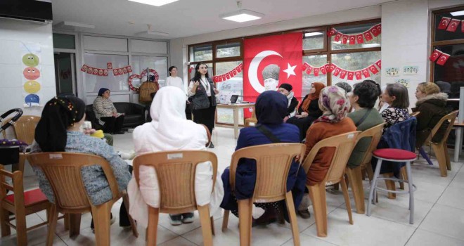 Konaklı kadınlara şiddete karşı hakları anlatıldı