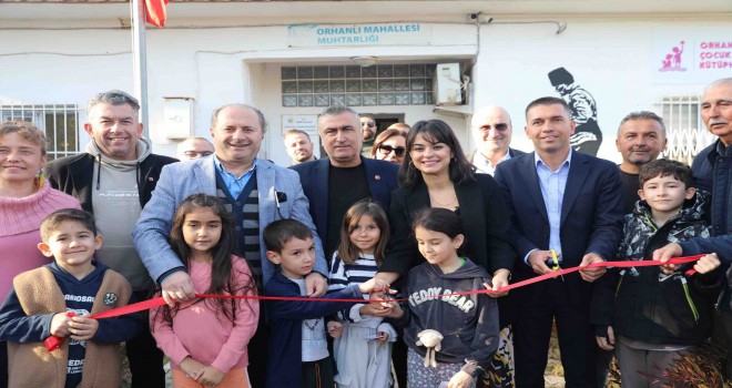 Orhanlı Köyü’ne çocuk kütüphanesi açıldı