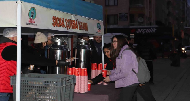 Sabah çorbası Ödemiş Belediyesi'nden