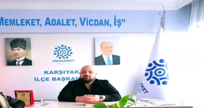 Memleket Partisi Karşıyaka İlçe başkanı yeniden Kuşdemir...