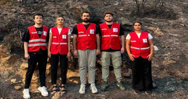 Türk Kızılay'dan yangınlara müdahale eden ekiplere ve vatandaşlara destek