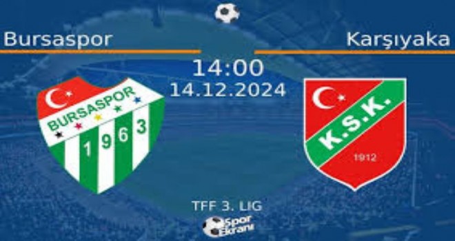 Bursaspor-Karşıyaka maçını canlı verecek kanal belli oldu