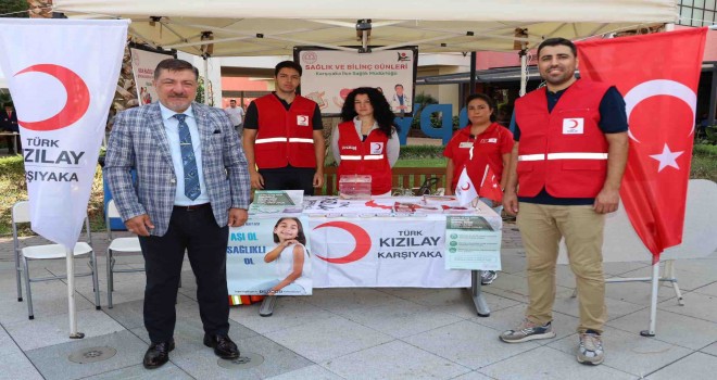 Bilim, kültür ve sanat şenliğine Türk Kızılay Karşıyaka Şubesi'nden destek