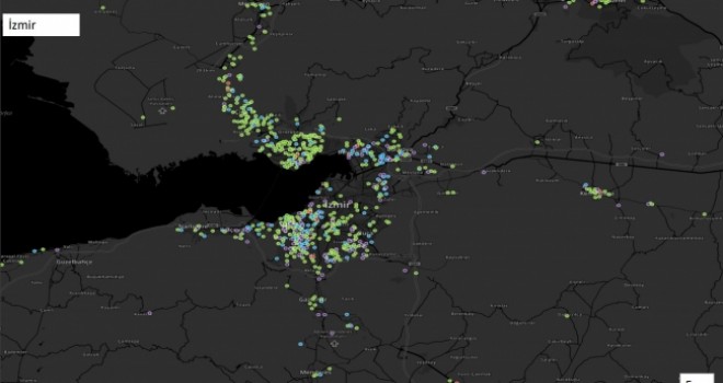 İzmir'de vakalar çoğunlukla merkez ilçelerde