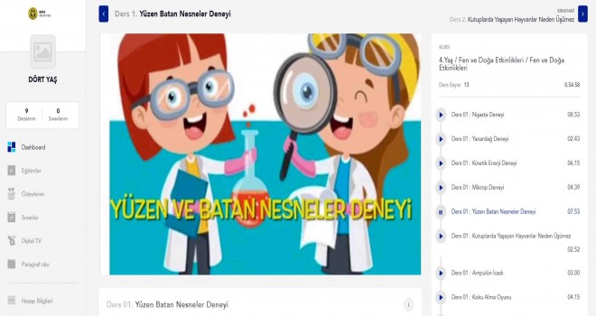 Dijital Dershane’de okul öncesi eğitim başladı