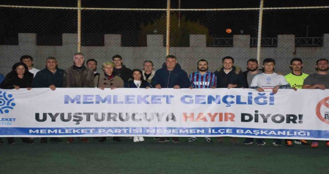 Memleket Partisi İzmir İl Başkanlığı uyuşturucuya hayır dedi