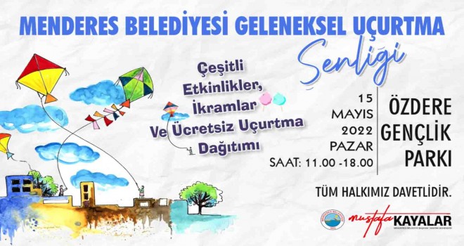 Menderes Belediyesi'nden ilginç çağrı: Uçurtmanı almadan gel