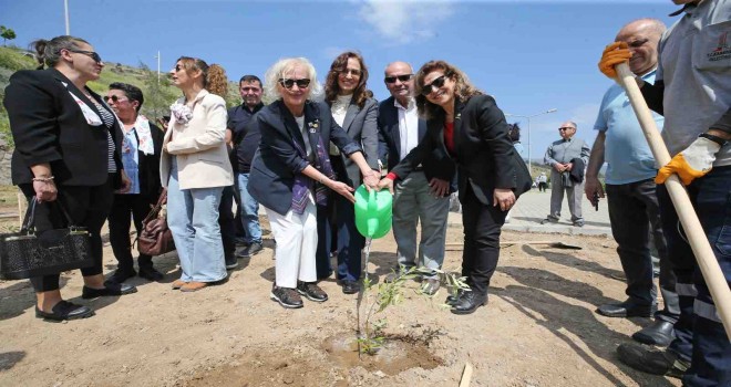 Karşıyaka’da zeytin fidanları toprakla buluştu
