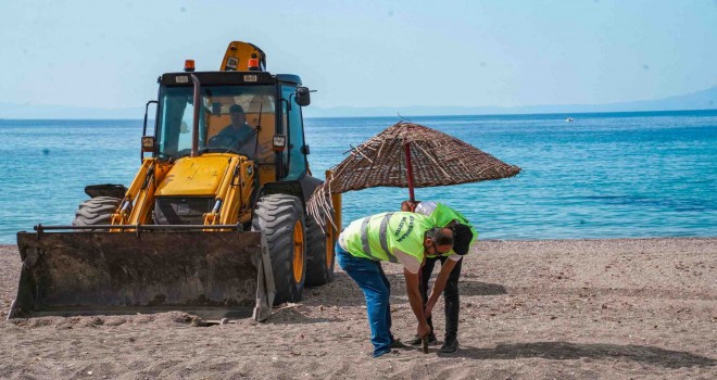 Seferihisar sahilleri yaza hazırlanıyor