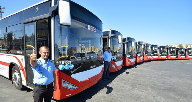 15 körüklü otobüs hizmete girdi