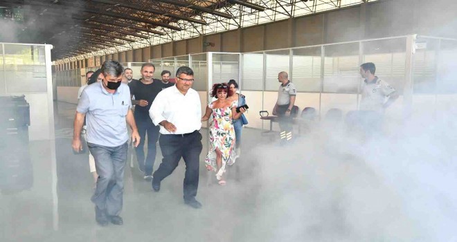 ​İzmir Büyükşehir Belediyesi’nden yangın tatbikatı