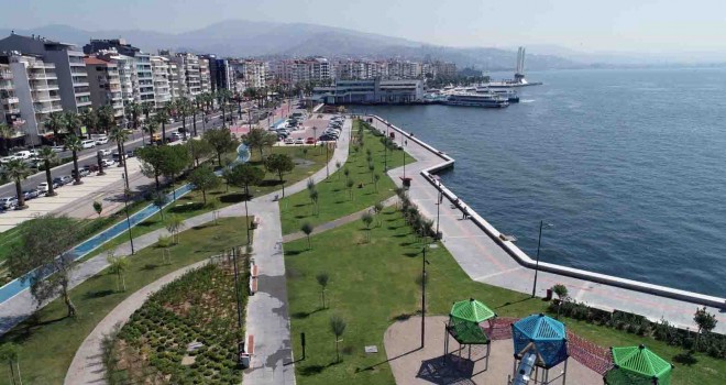 Karşıyaka Yelken Tesisleri ile Alaybey Tersanesi arasında alan yenilendi