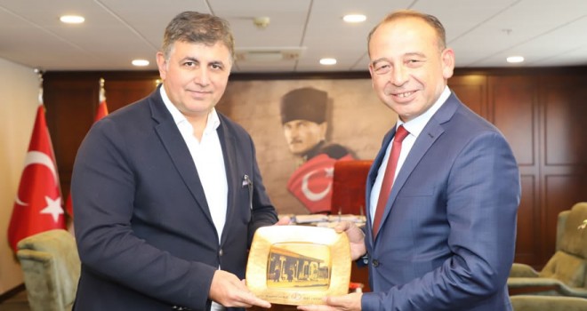 Turgutlu Belediye Başkanı Akın'dan Başkan Tugay'a ziyaret