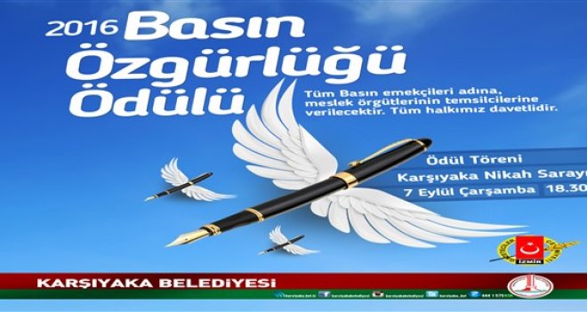 2016 Basın Özgürlüğü Ödülü ''Türk Basını''na