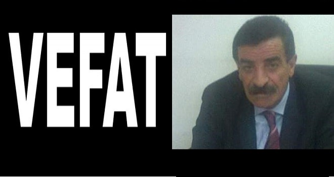 Mustafa Reşit Paşa İlkokulu'nun eski müdürü vefat etti