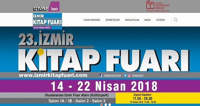 23.İzmir Kitap Fuarı etkinlik programı belli oldu