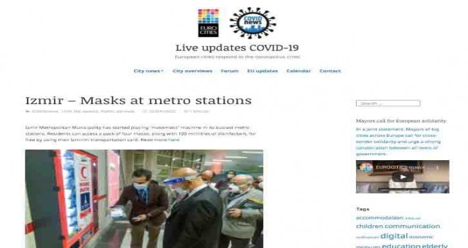 İzmir Büyükşehir Belediyesi uluslararası basında