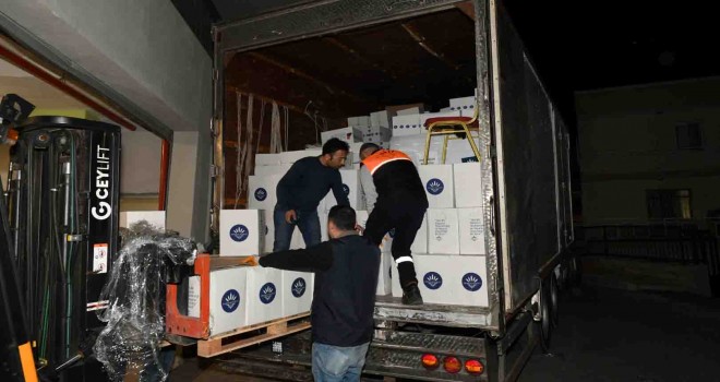 Afet bölgesine aralıksız destek