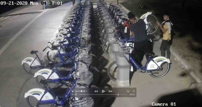 BİSİM'e zarar verenler kamerada