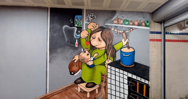 İzmir metro istasyonlarında ''Eşitlik Koridorları''