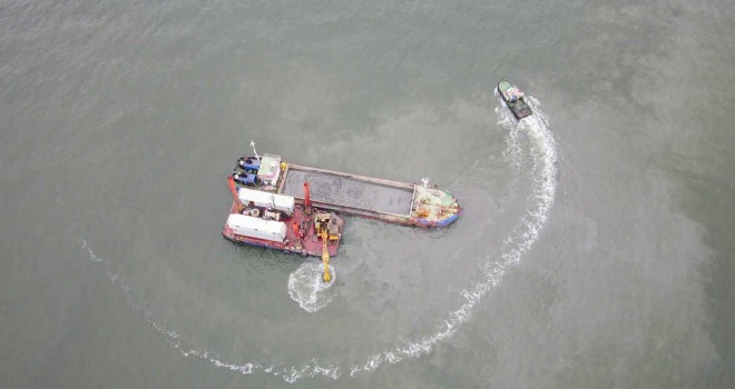 Bostanlı Deresi’nde dip tarama çalışmaları sürüyor