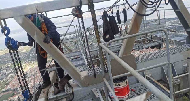 Teleferikte bakım çalışmaları tamamlandı