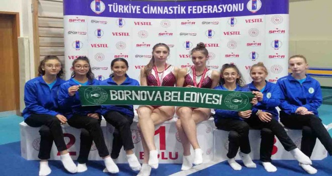 Bornovalı cimnastikçilerden bir madalya daha
