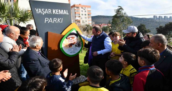 Yaşar Kemal Parkı Çiğli’de törenle açıldı