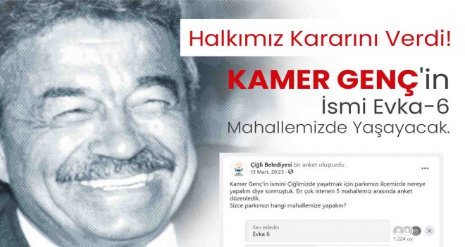 İzmir'de halkın yerini belirlediği ilk park Çiğli’de yapılıyor