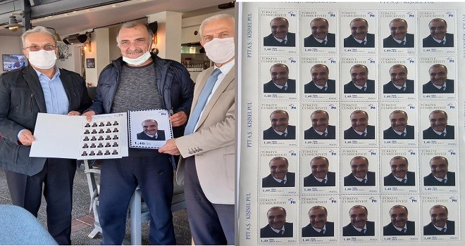 Yılmaz Durmaz'a pul sürprizi...