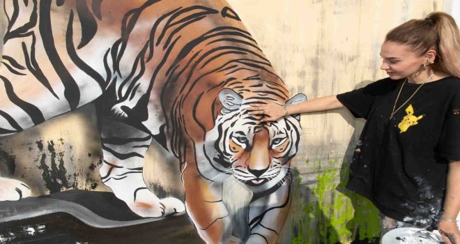 Doğal Yaşam Parkı'nın duvarlarına renk geldi