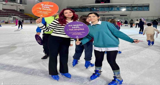 Kadınlar buz pistinde buluştu