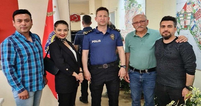 Sürücü kurs temsilcileri Trafik Haftası nedeniyle Müdür Kaçanoğlu’nu ziyaret etti