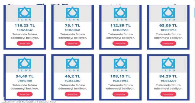 Ödenmeyi bekleyen bin 937 fatura askıda