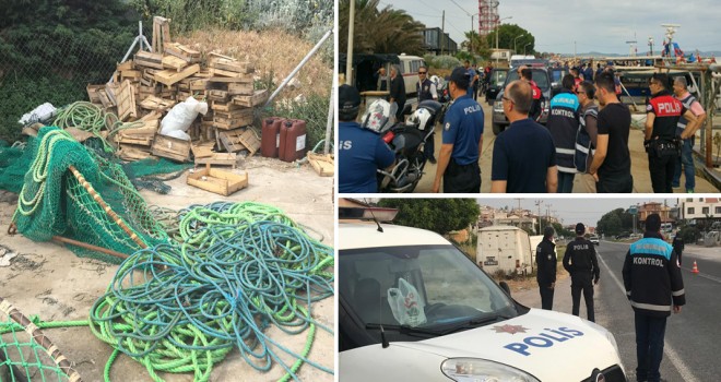 İzmir'de yasa dışı deniz patlıcanı avcılığına büyük darbe