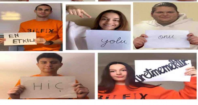 Bilfenli öğrencilerden çevre dostu proje: Plastik kullanımını azaltmak mümkün