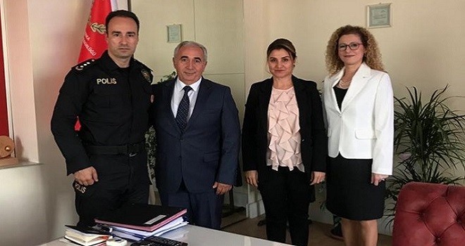 Halk Eğitim Müdürlüğü'nden Emniyet Müdürü'ne ziyaret