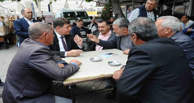 Başkan Tugay Kınık'ta oy istedi