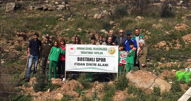 Bostanlıspor yanan alanı ağaçlandırıyor
