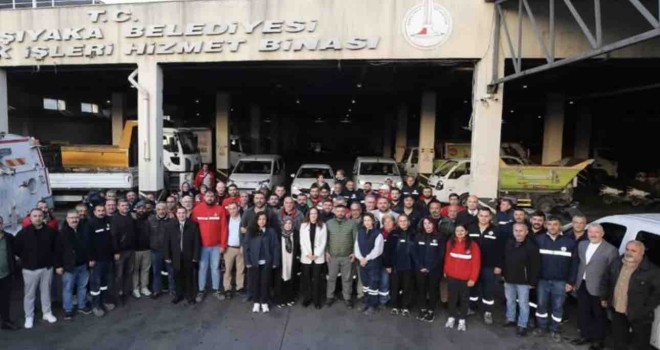 Başkan Ünsal personelle bayramlaştı