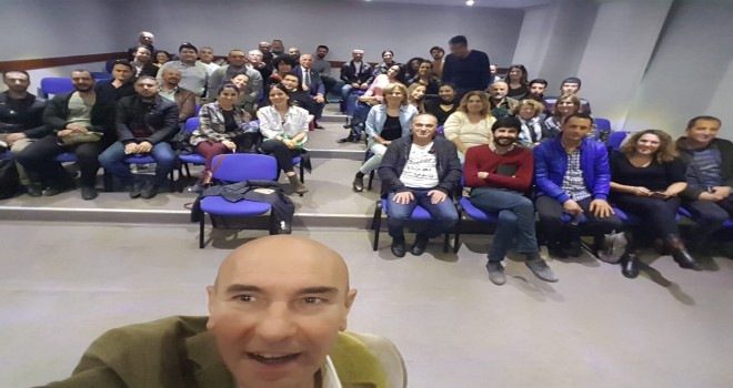 Tunç Soyer gönüllülerle buluştu