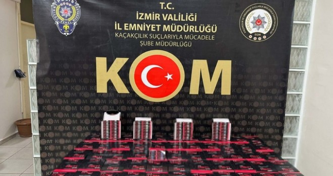Karşıyaka ve Çiğli'de kaçakçılık operasyonu